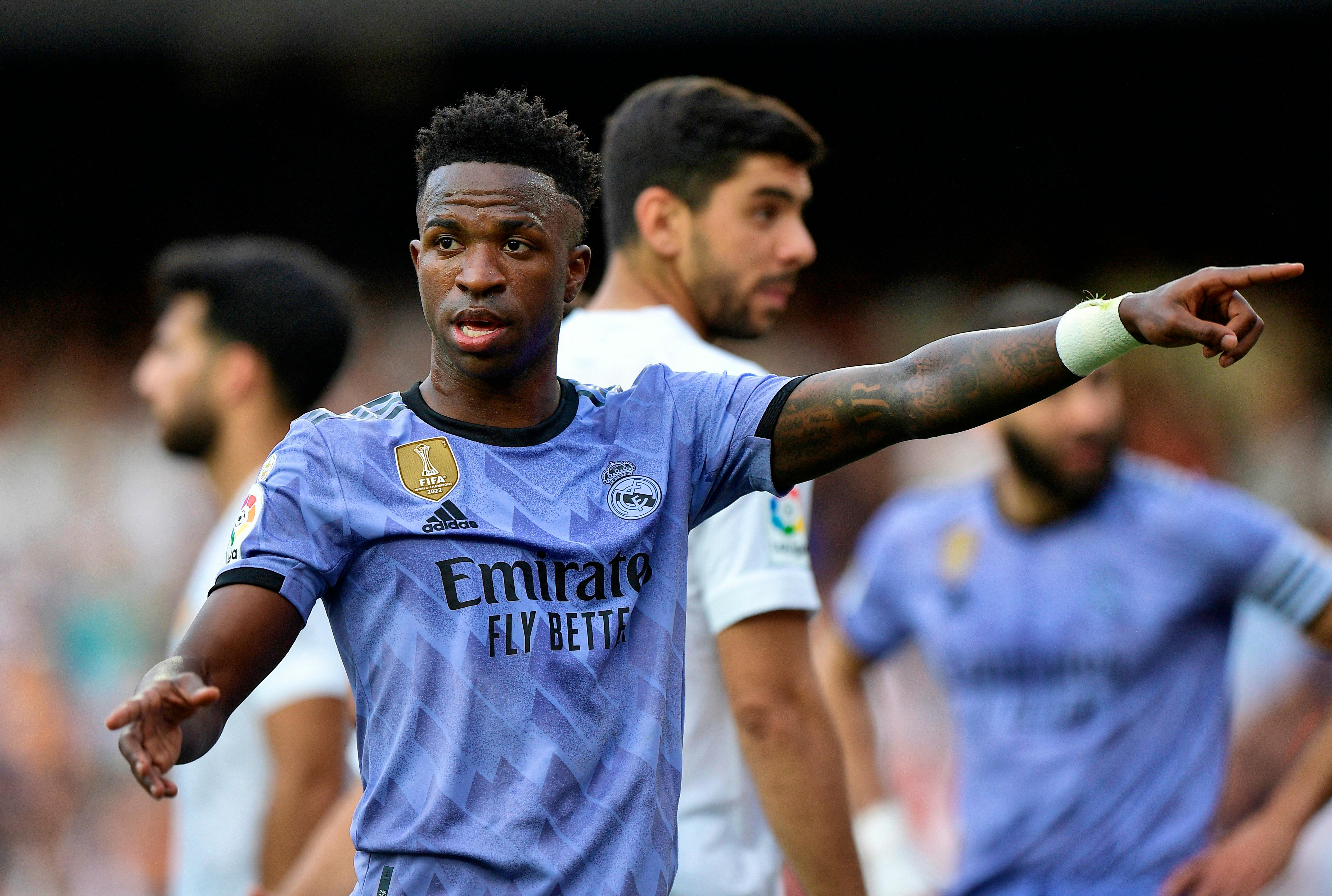 Vinicius Junior, Brazil teammates wear black shirts in stand against racism  at friendly in Barcelona