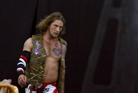 Hants County fan favourite Cody Brown, a.k.a. Lil’ Blay, marched to the ring as he heard just about enough from (The King) JP Simms at the start of the show.