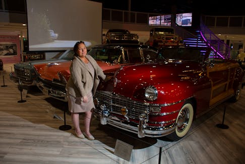 Jennifer Holm, operations manager at the Steele Wheels Motor Museum, poses for a photo with a 1948 Chrysler Town & Country on Tuesday, May 23, 2023.
Ryan Taplin - The Chronicle Herald