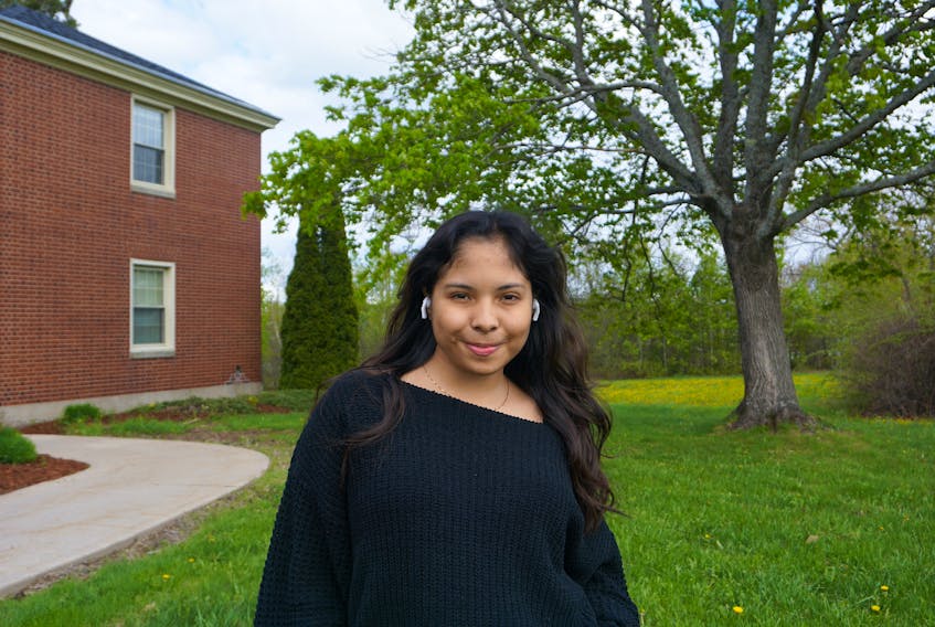 Emilia Alviar, an international student from Ecuador, is studying at St. Thomas University in New Brunswick. Many newcomers struggle with their mental health, which worsens over time, according to a Dalhousie University researcher. - Giuliana Grillo de Lambarri.