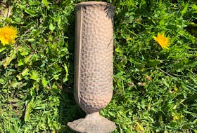Pictou District RCMP is investigating thefts of memorial vases, similar to the one shown, from several gravesites at the Heatherdale Memorial Cemetery. - Contributed