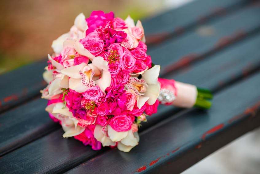 The Newfoundland and Labrador Floral Design Group will begin delivering bouquets of flower arrangements to various public spaces on Friday, May 26. Stock Image