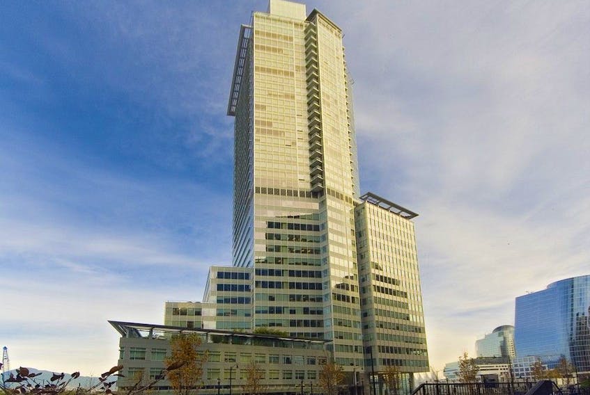 A condo on the 41st floor of Shaw Tower - #4101 - 1077 West Cordova Street, was up for sal in 2010.