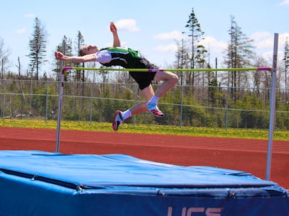 IN PHOTO: Jumping for the win at track and field regionals in Cape Breton