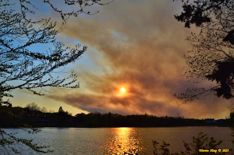 WEATHER PHOTO: Smoke-filled sky in Dartmouth, N.S.