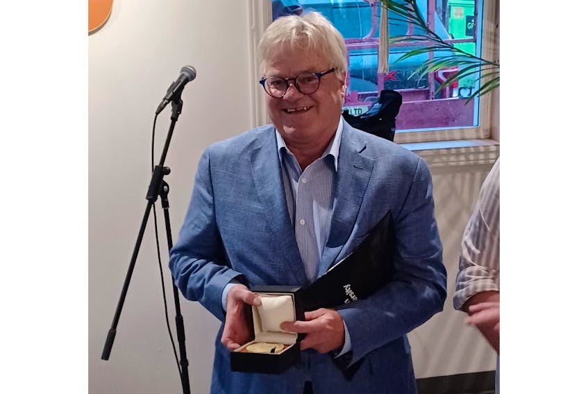 Cape Breton University vice-president Richard MacKinnon took home the prestigious Marius Barbeau Medal for his contributions in promoting folklore at CBU. Contributed