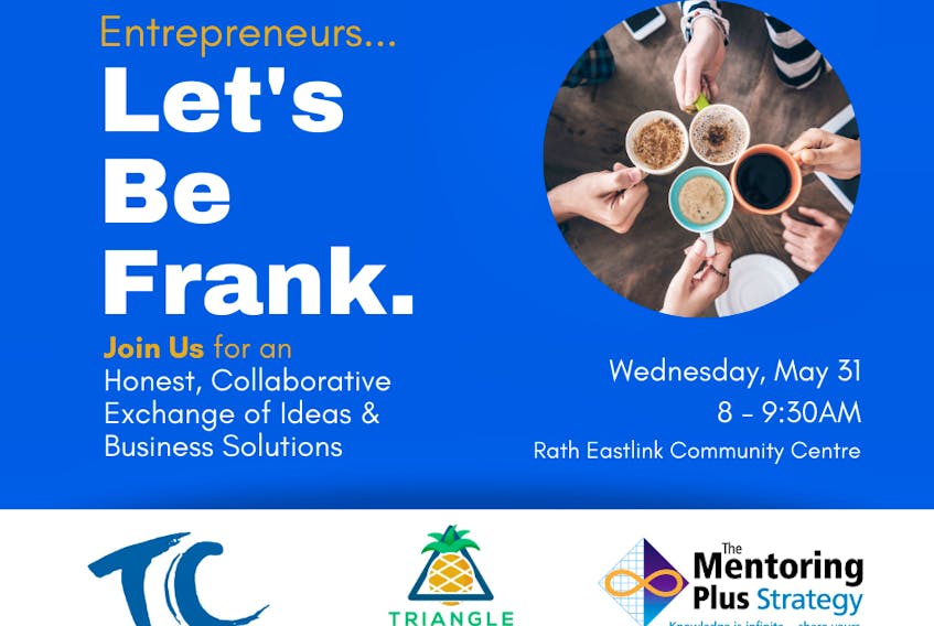 A poster for Let's be Frank, which will take place at the Rath Eastlink Community Centre on May 31 at 8 a.m. Contributed