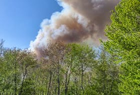 Photos of the Tantallon wildfire from Jess Pike’s back deck on Sunday, May 28, 2023.