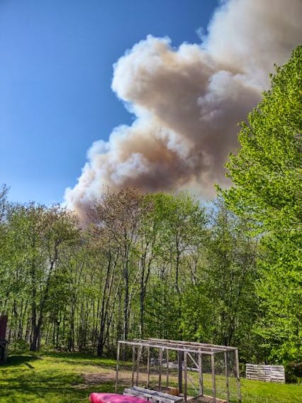 Photos of the Tantallon wildfire from Jess Pike’s back deck on Sunday, May 28, 2023.