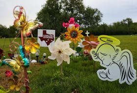 Memorials for children killed in the school shooting in Uvalde, Texas on May 24, 2022. So far in 2023, more than 500 children in the United States have been killed in gun violence. — File photo