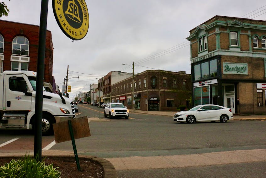 Currently only motorists travelling down Gerrish Street in Windsor have a stop sign. In June, motorists travelling along Water Street as well as those leaving the Avonian Place parking lot will face stop signs.