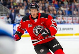 Hammonds Plains native Davis Cooper will play in the Memorial Cup final with the Quebec Remparts on Sunday but is worried about the wildfires in his hometown. - Jonathan Roy/Quebec Remparts