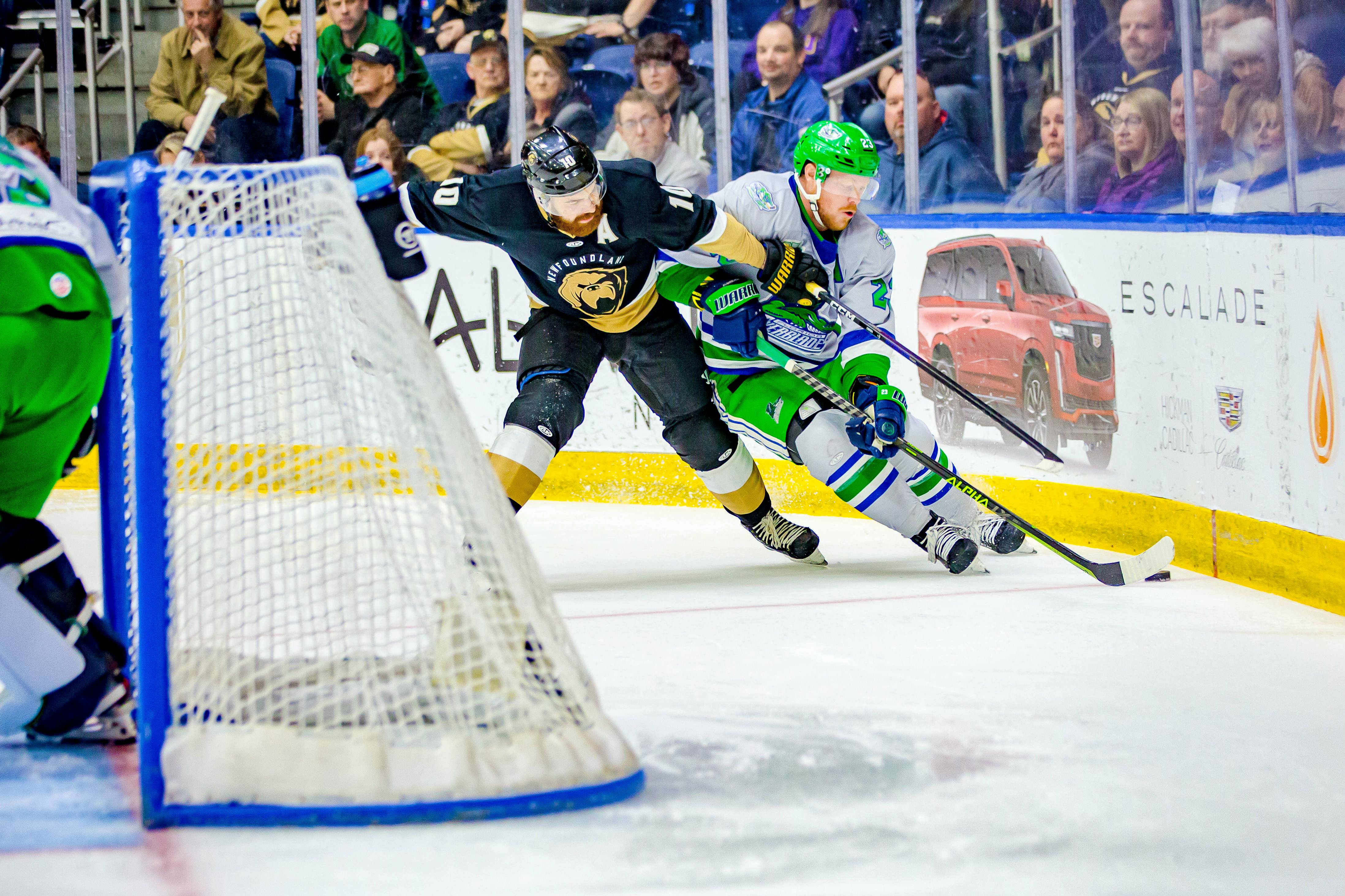 Replacement ECHL trophy got broken at a Newfie strip club