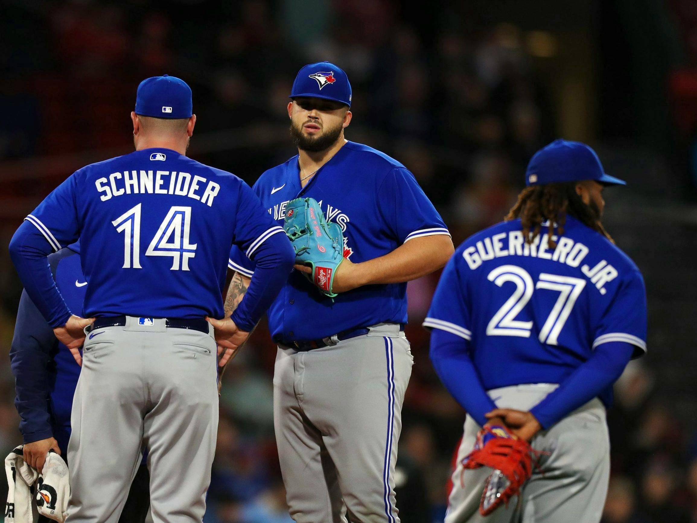 Schneider homers in first MLB at-bat to help Blue Jays beat Red Sox 7-3