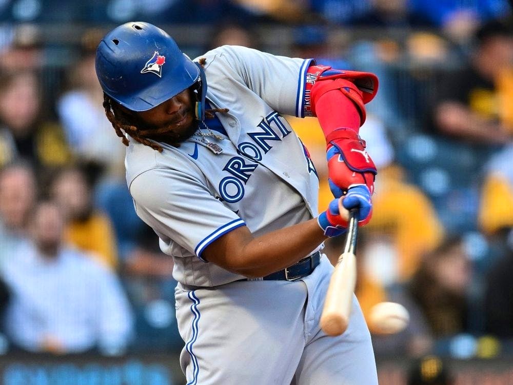 Blue Jays slugger Vladimir Guerrero Jr. hits his first home run of the  season 