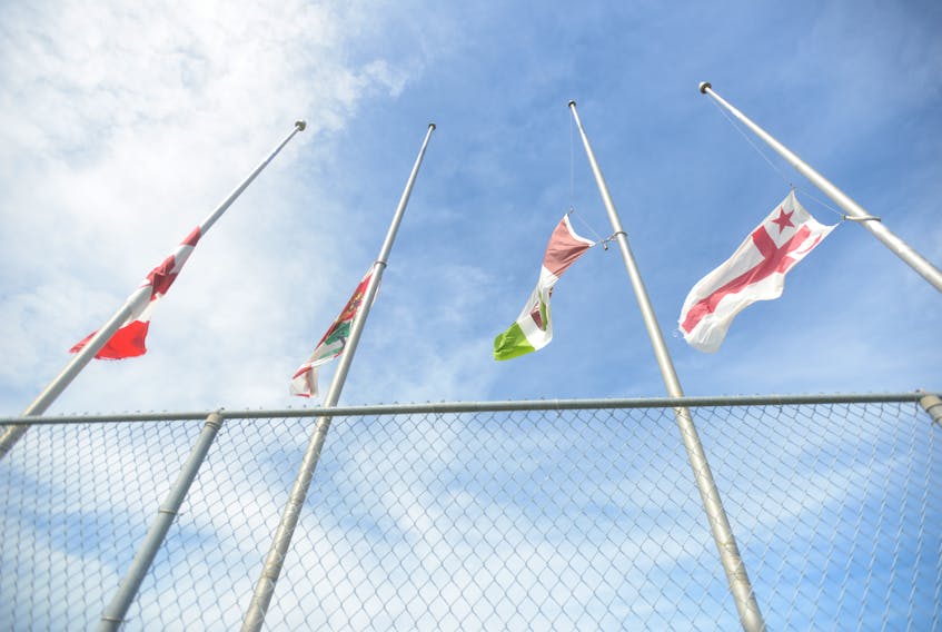 Flags blow in the wind at UPEI. In December 2021, lawyers at Rubin Thomlinson were retained to conduct an independent, external third-party review of the university’s workplace policies and practices with respect to harassment and discrimination. Guardian file