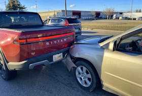 Repairing this Rivian R1T after this rear-end collision was quoted at US$42,000. CHRIS APFELSTADT/ via Facebook