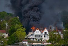 Firefighters battle a massive blaze at the Waegwoltic Club on Thursday, June 1, 2023.
Ryan Taplin - The Chronicle Herald