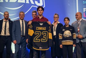 Stellarton's Owen Conrad was selected by the Charlottetown Islanders June 10 during the first round of the Quebec Major Junior Hockey League draft in Sherbrooke, Que.
Vincent Ethier • QMJHL
