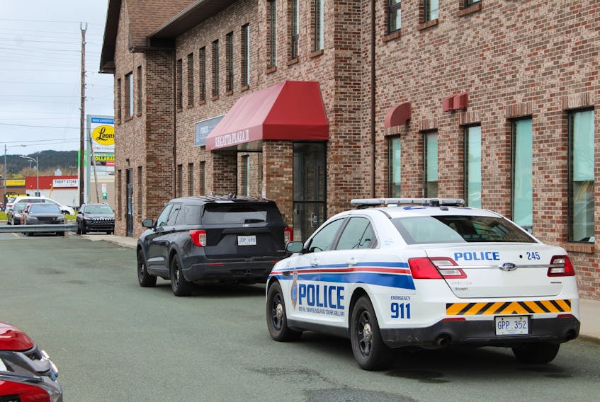 The province’s Serious Incident Response Team of Newfoundland and Labrador (SIRT-NL) is investigating a RNC officer-involved shooting that occurred in the early hours of Monday, June 12, at the building housing the Regatta Plaza Employment Centre in St. John’s on the corner of Elizabeth Avenue and Portugal Cove Road. — Glen Whiffen/SaltWire
