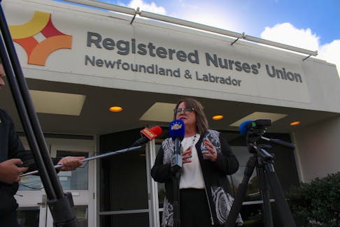 Yvette Coffey is the president of the Registered Nurses' Union NL. Andrew Waterman/SaltWire Network