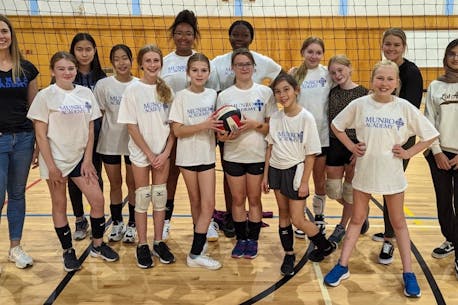 Munro Academy girls' volleyball team captures tournament in Cape Breton