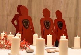 Silhouettes representing women murdered in P.E.I. include one of Kimberly Ann Byrne, who was beaten to death by her partner. Frederick Francis Sheppard received a conviction for manslaughter and was sentenced to 10 years in a federal prison.