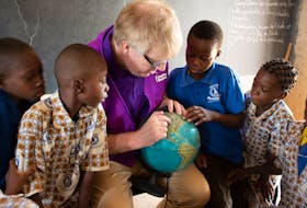 Fred Witteveen, CEO of Canadian charitable organization Children Believe, recently visited Notre Dame Catholic School in Burkina Faso. Contributed