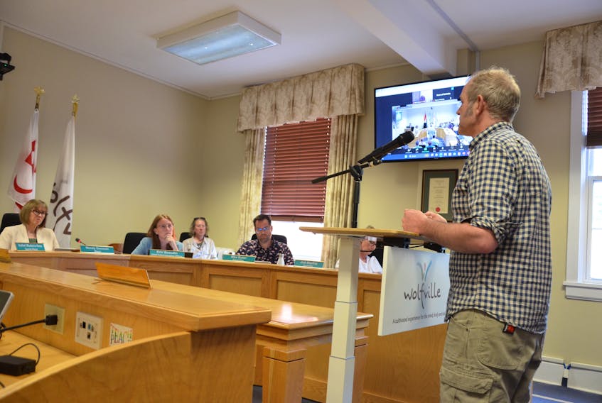 Concerned Wolfville resident Jeremy Banks wants town council to consider allowing greater density to promote greater housing affordability through the proposed East End Secondary Plan. KIRK STARRATT