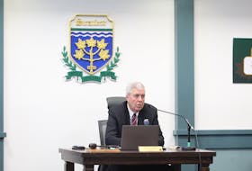 Stratford Mayor Steve Ogden speaks at Stratford Town Hall during a city council meeting held on June 14. Rafe Wright • The Guardian
