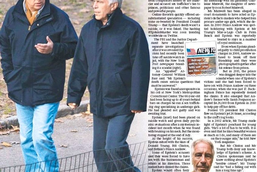  Buddy, buddy. Andrew stuck by convicted child sex offender Jeffrey Epstein, right.