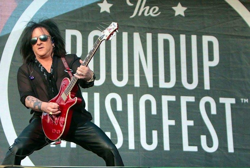 Steve Stevens, guitarist for Billy Idol, performs at the 2019 Stampede Roundup. The 2023 Roundup will not happen. Dean Pilling/Postmedia