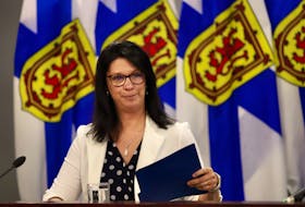 Health Minister Michelle Thompson announces an incentive program for family physicians to take on additional patients at a news conference in Halifax on Thursday June 21, 2023. - TIM KROCHAK PHOTO