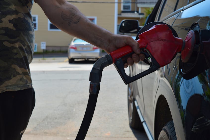 P.E.I. gas pumps taken at Petro-Canada/Sobeys Express at Ken's Corner, taken on June 16, 2023. Dave Stewart • The Guardian