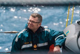 Ronald MacAdam, on an early morning out at sea. CONTRIBUTED -  Corporal Connor Bennett, Canadian Armed Forces.