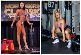 Bodybuilders Savannah Silver, left, and Charlotte Pearson both finished first in their groups to move on to the top five voting round. CONTRIBUTED (ASHLEY GEORGE, SILVER)