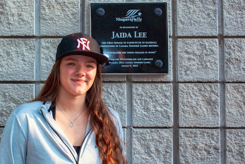 St. John’s teen Jaida Lee was recently recognized for her history making appearance at the 2022 Canada Summer Games held in the Niagara region of Ontario. The City of Niagara Falls commemorated a plaque of her accomplishment at the city’s Oakes Park. Photo courtesy City of Niagara Falls/Facebook