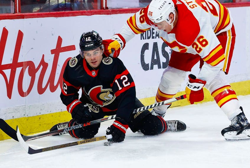 It appears Senators forward Alex DeBrincat (left) might not have an interest in signing a long-term contact with the team. 