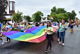 The Pride flag and colours were visible in downtown Truro on June 25, 2022. Truro and area celebrated Pride festivities, including a colourful parade. RICHARD MACKENZIE PHOTOS