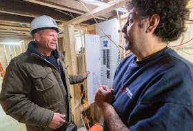 Working with a licensed electrical contractor will ensure the electrical work is done correctly and to code. Mike Holmes and Frank Cozzolino, a licensed electrical contractor on location of Holmes Family Rescue. 