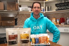 Pat Griffin started out selling his healthy snacks at a local market in St. John's. They're now sold throughout Atlantic Canada. — Andrew Robinson/The Telegram