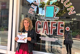 Camilla Thompson showed her support of River Run, a social enterprise cafe on Provost Street, New Glasgow, by including the name of the cafe in her new children’s book. Rosalie MacEachern