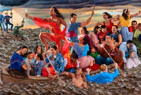 Kent Monkman's mistikôsiwak (Wooden Boat People): Resurgence of the People will be on display as the Sobey family's private art collection comes to the Confederation Centre of the Arts from June 10 to Sept. 10. Contributed  .
