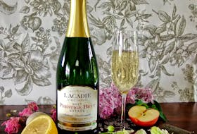 The Prestige Brut Estate 2017 by L’Acadie Vineyards  won a gold medal at the Decanter World Wine Awards. - Contributed