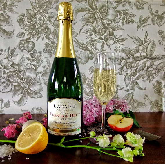 The Prestige Brut Estate 2017 by L’Acadie Vineyards  won a gold medal at the Decanter World Wine Awards. - Contributed