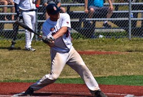 Corson O’Rourke will be one of the Sydney Sooners' veteran players leaned upon to provide offence this season at the plate. JEREMY FRASER/CAPE BRETON POST.