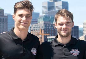 Top would be picks for the 2022 NHL draft on July 6, 2022. The Canadiens took Shane Wright, right, out to dinner, but not Juraj Slafkovsky, left, the player they ended up selecting first overall.