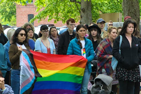 VIDEO: 'No room for hate': Rally supporting P.E.I. trans community held in Charlottetown June 9