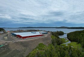 The Grieg Seafoods site at Marystown.  Greig Seafoods Newfoundland currently has a hatchery, nursery and a smolt unit with a capacity of 600 tonnes at its Marystown location.