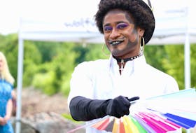 Cookie Cunningham took part in Pride By the Sea, which was held at Wolfville Waterfront Park on July 16.